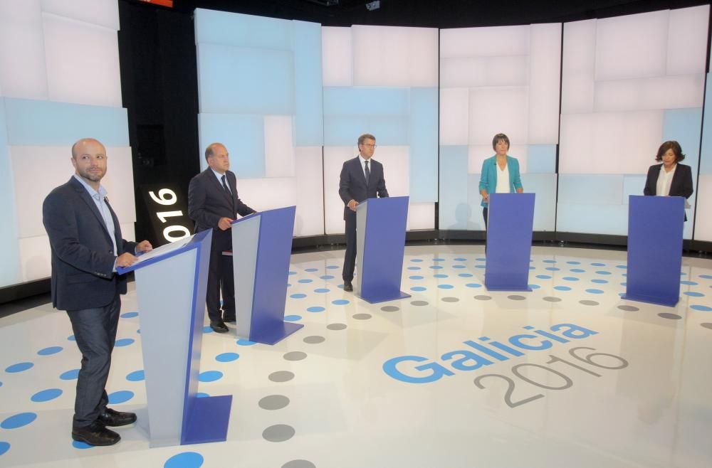 Las imágenes del debate electoral