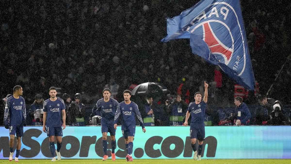 PSG - Manchester City: El gol de João Neves