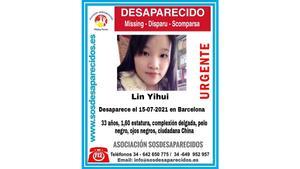 Lin Yihuichica desaparecida17/07/2021