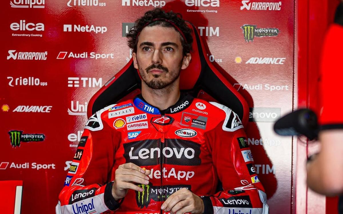 Pecco Bagnaia está sufriendo en Phillip Island