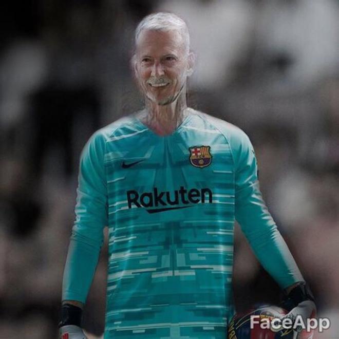 Así serán los jugadores del FC Barcelona de viejos, según Faceapp