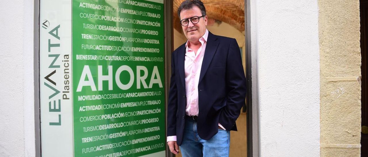 Nacho Serrano, candidato de Levanta Plasencia a la alcaldía.