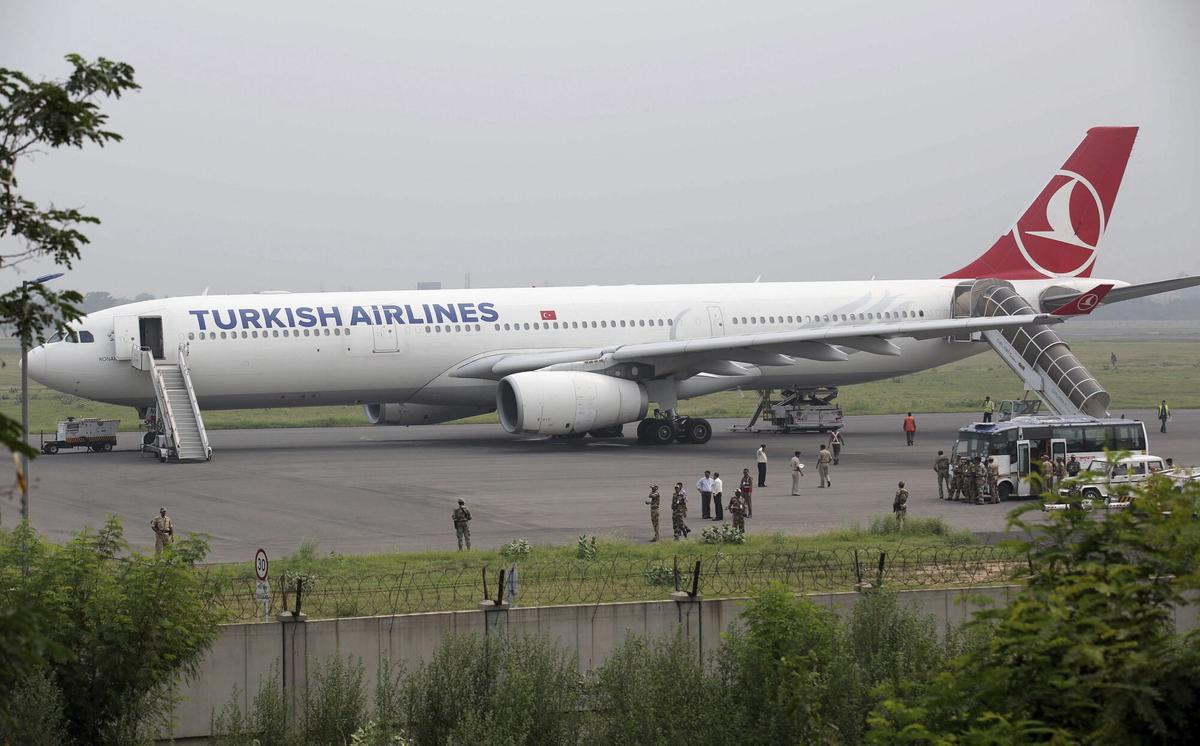 Un avión de la aerolínea Turkish Airlines.