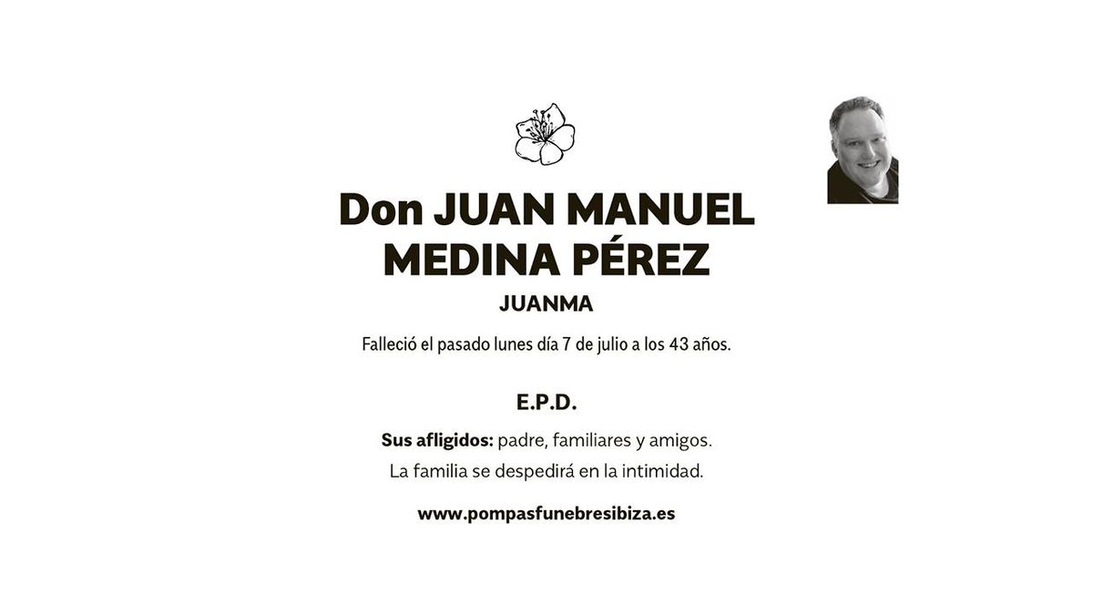 Esquela Juan Manuel Medina Pérez