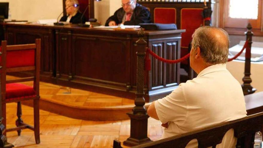 El condenado, M. S. B., durante uno de los juicios celebrados en la Audiencia de Zamora.