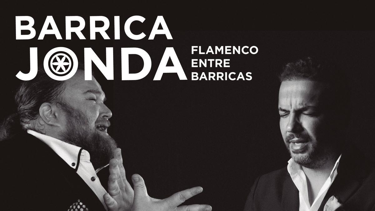 Cartel de los conciertos del ciclo flamenco "Barrica Jonda" en el Museo del Vino de Pagos del Rey.