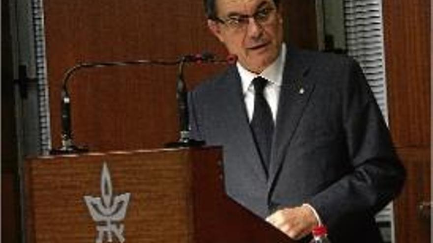 El president de la Generalitat, Artur Mas, ahir a Israel.