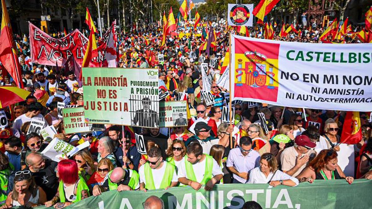 Manifestación de Societat Civil Catalana en Barcelona