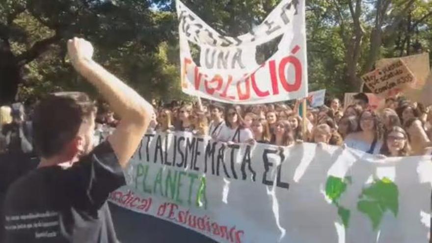 Huelga mundial por el clima: Protesta de estudiantes en València