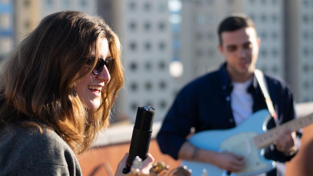 Claudia y Ruba, en un momento del ensayo.  | INFORMACIÓN