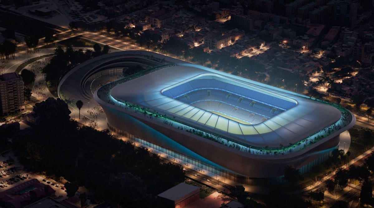 Infografía del proyecto de ampliación de la Rosaleda.
