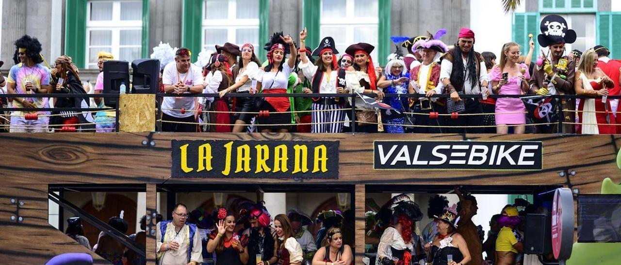 Una carroza en la Gran Cabalgata de Las Palmas de Gran Canaria durante 2022.