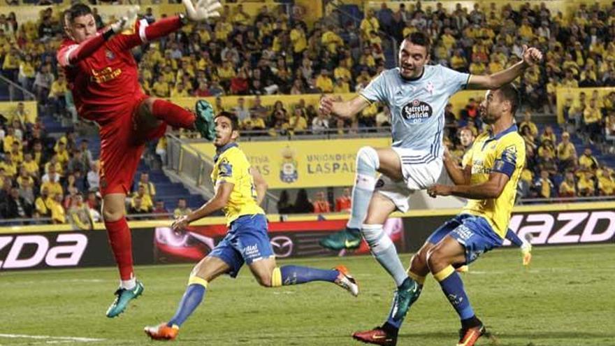 Aspas, el mejor de los celestes en Gran Canaria // EFE