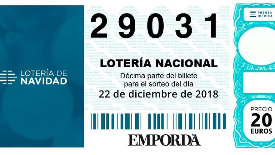 Loteria de Nadal: El 29031, un 5è premi, repartit a Tarragona i a Sabadell