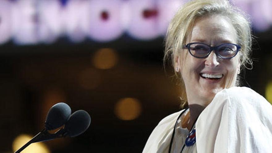 Meryl Streep, en la Convención del Partido Demócrata.