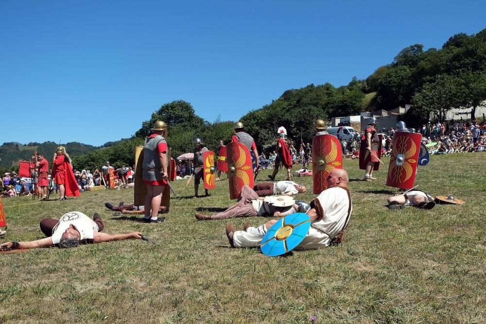 Batalla en la fiesta Astur romana en Carabanzo