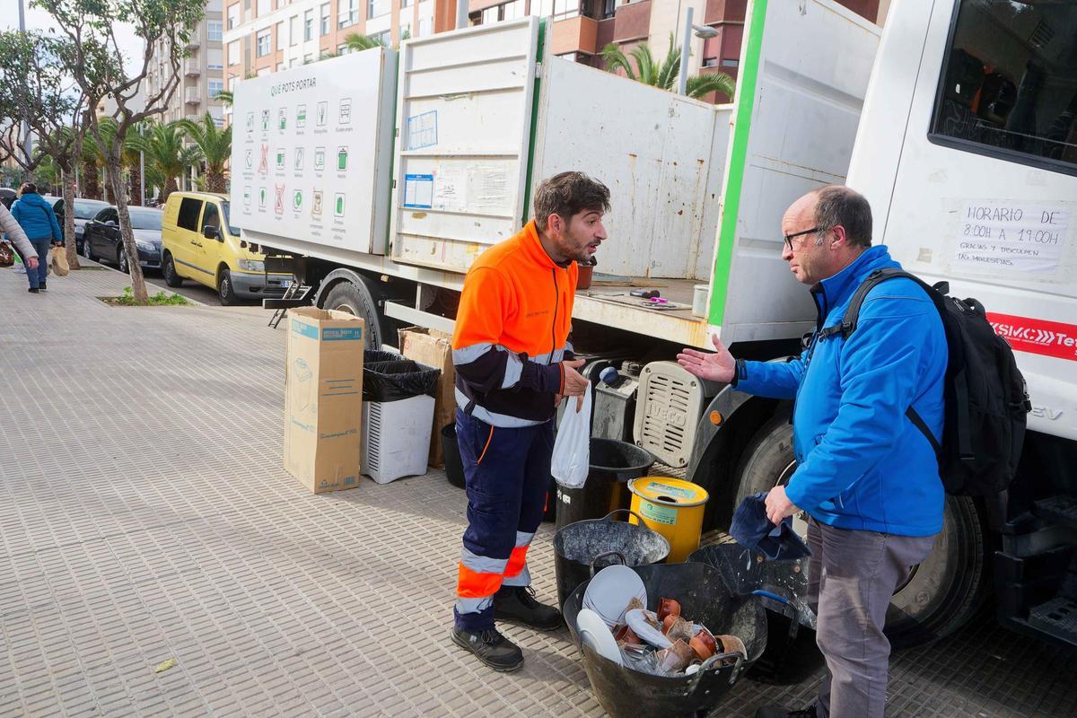 Ecoparque móvil de la plaza Primer Molí de Castelló.