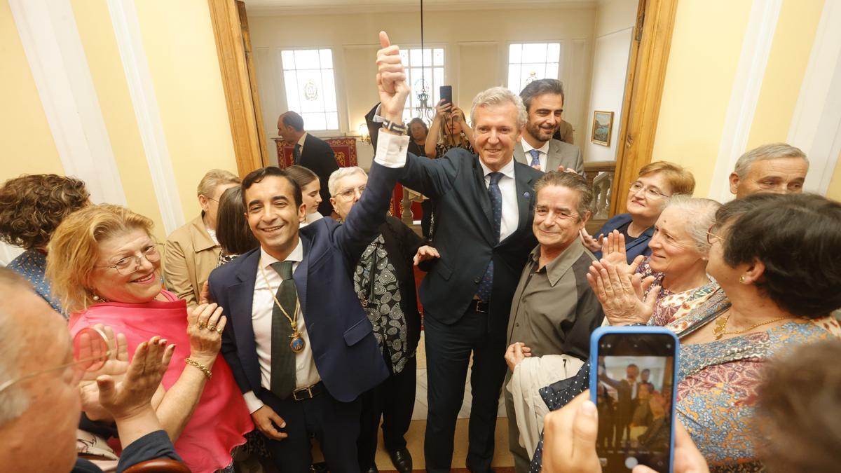 Jose Manuel Rey Varela toma posesión como alcalde de Ferrol acompañado de Rueda e Diego Calvo