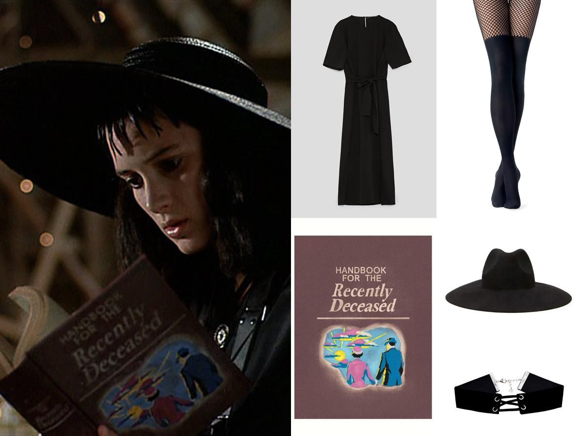 Disfraces fáciles para chica en Halloween: Lydia Deetz, de 'Bitelchús'