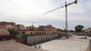 Avanzan las obras del nuevo aparcamiento público de Lorca