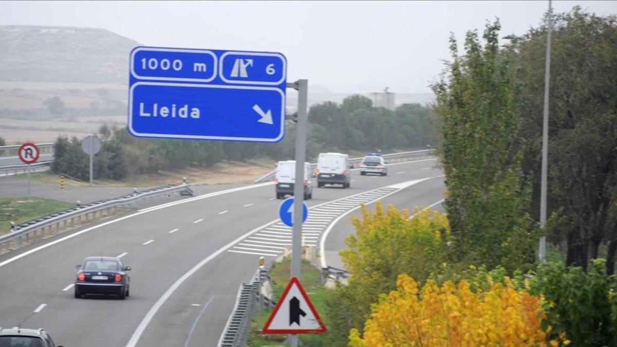 La AP-2 a su paso por Lleida.