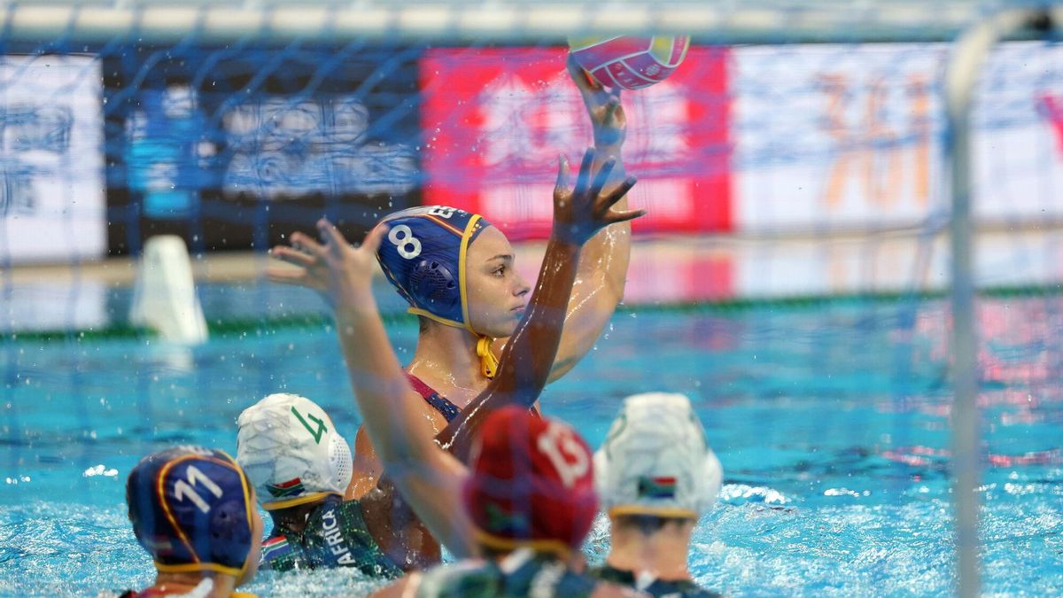 Paula Prats, durante el Mundial de Waterpolo 2025