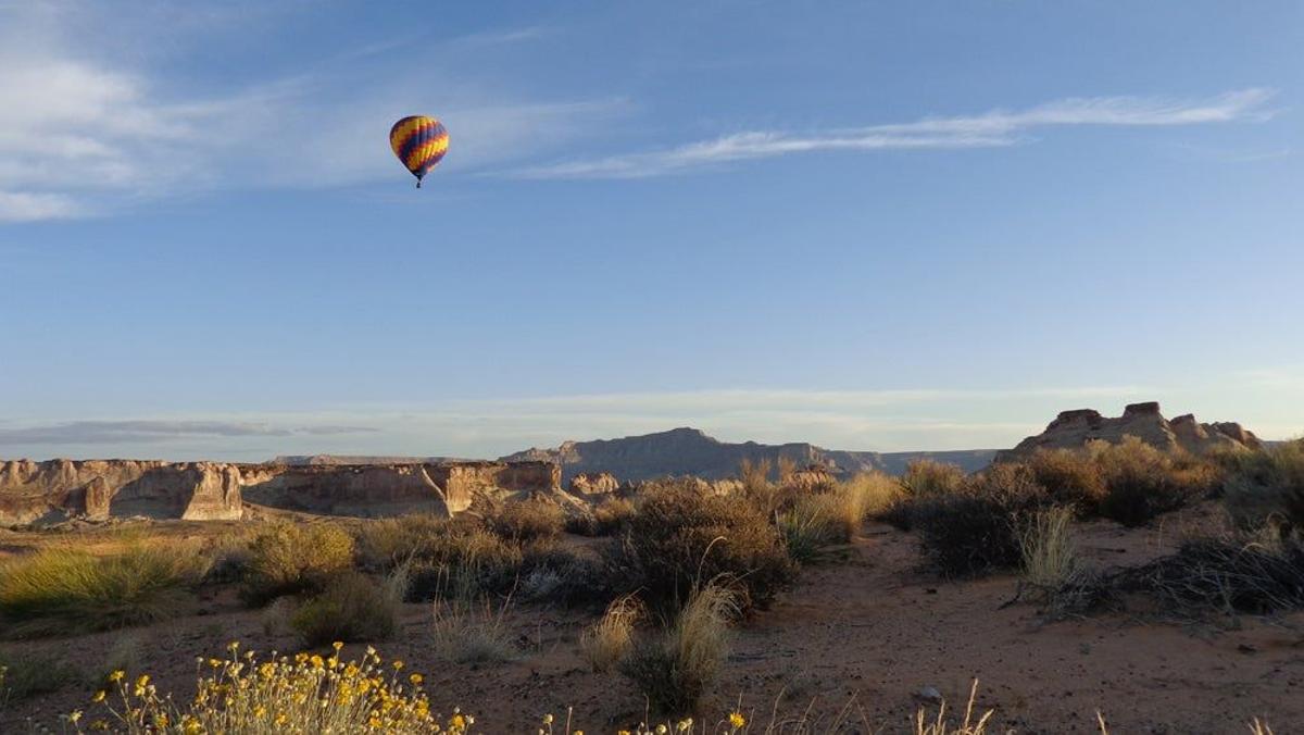 Globo aerostático en Amangiri resort