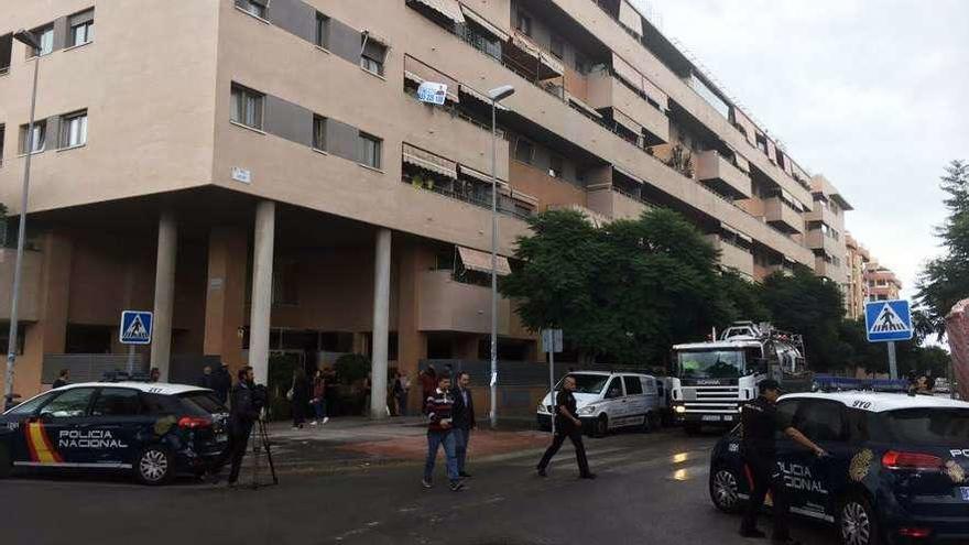 Los hechos ocurrieron en un edificio de la calle Jalón de Málaga. // E. Press