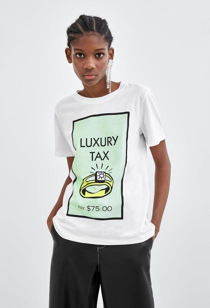 Camiseta Monopoly de Zara (Precio: 9,99 euros)