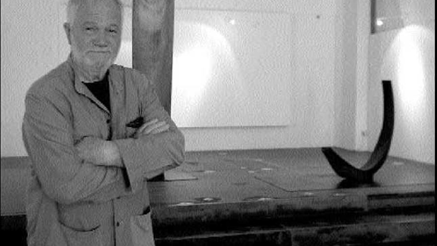 Franco Monti, en 2006, cuando inauguró una exposición en la iglesia de l´Hospitalet / m.copa