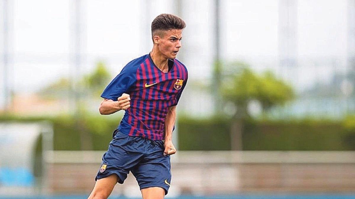 Brian Peña, Escola Barça en vena