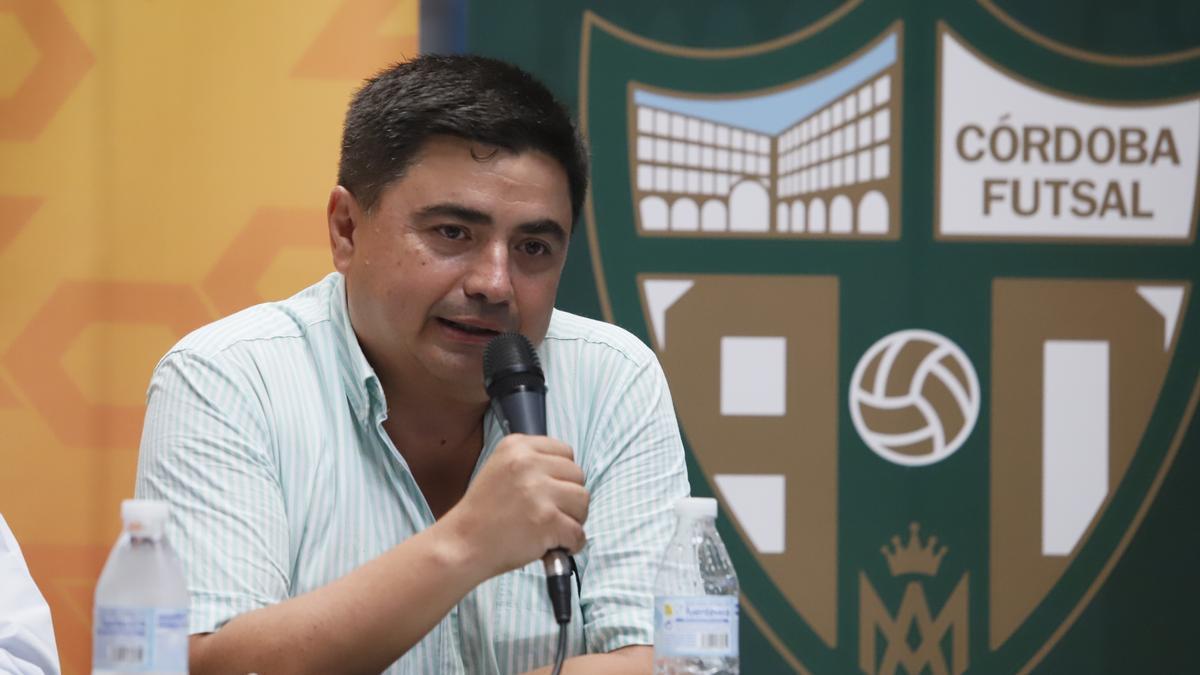 José García Román, presidente del Córdoba Futsal Patrimonio de la Humanidad.
