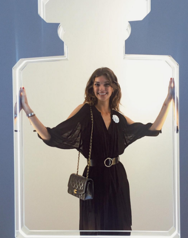 Marta Ortiz en la presentación del prefume de Chanel en Madrid
