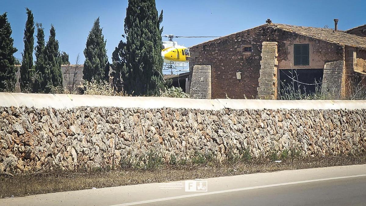Incendio agrícola en sa Ràpita