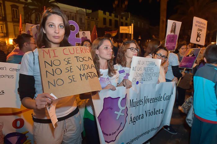 Manifestación contra la violencia hacia las ...