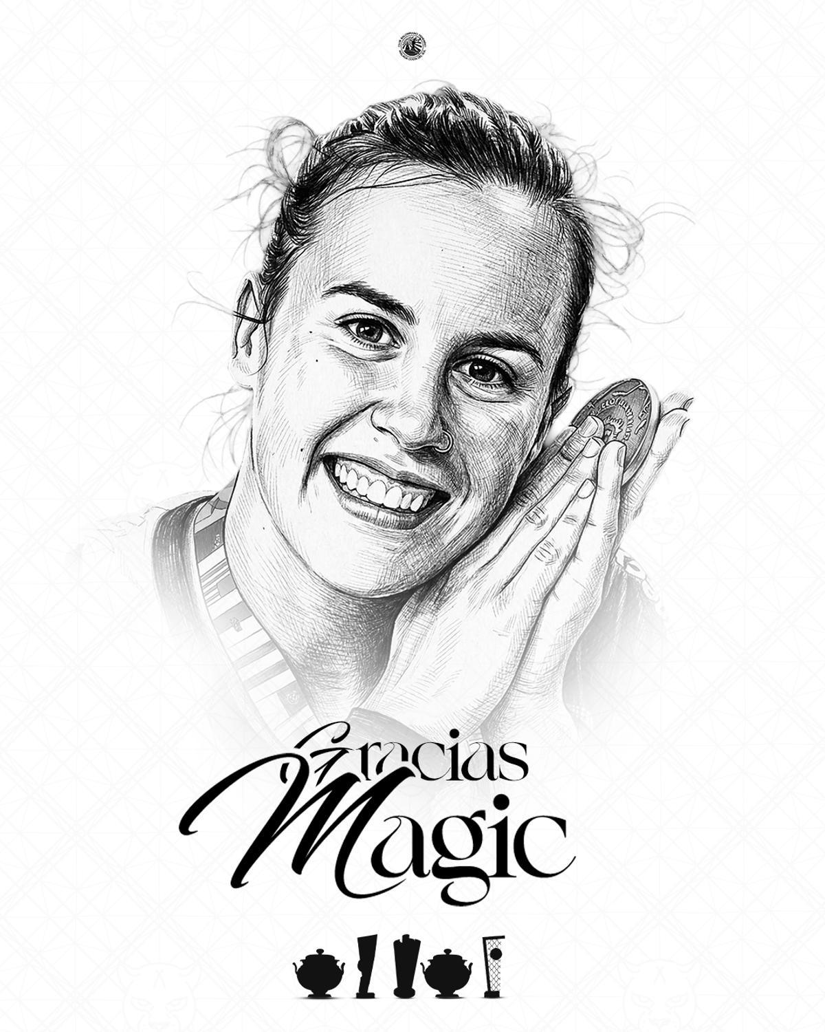 Cartel de despedida de Silvia Arderius "Magic".