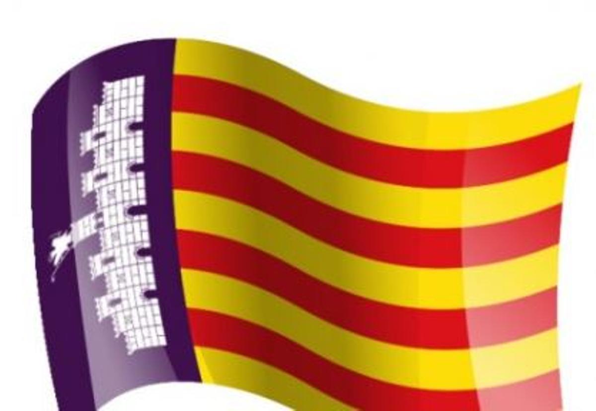 La bandera de Mallorca.