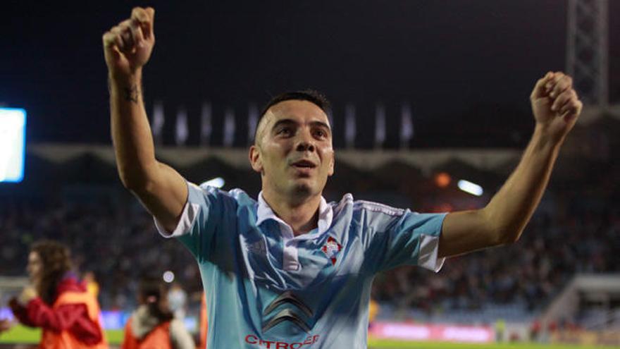 Aspas, bigoleador ante la UD Almería // RICARDO GROBAS