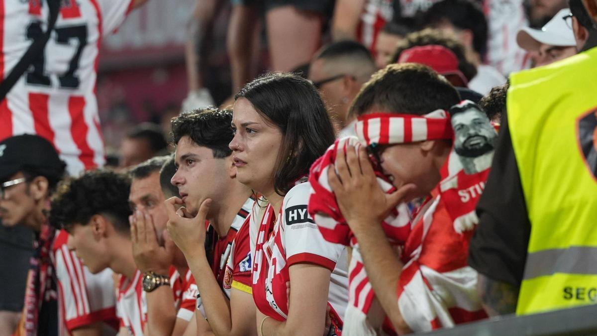 El dolor dels aficionats del Girona