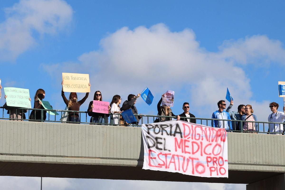 Las imágenes de la manifestación organizada por los sanitarios de Ibiza