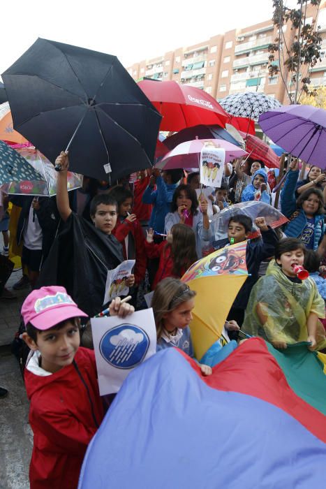 Protestas en el CEIP 103 de Valencia.