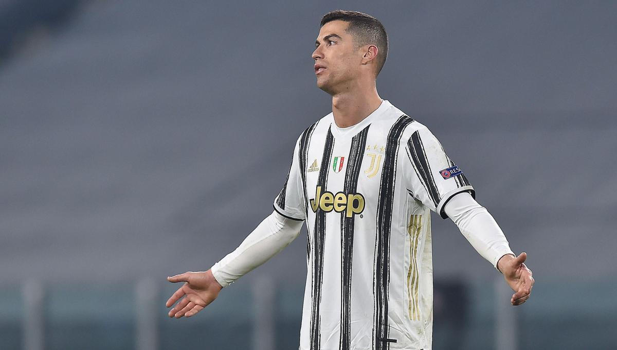 Cristiano Ronaldo, en un partido con la Juve.