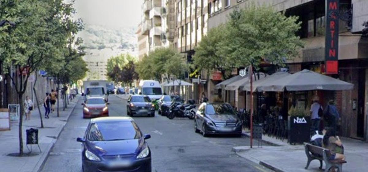 Vista de la Rúa Progreso de Ourense.