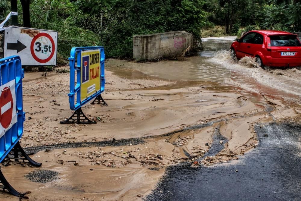 Alcoy, Camí de la Muestra cortado por desprendimientos