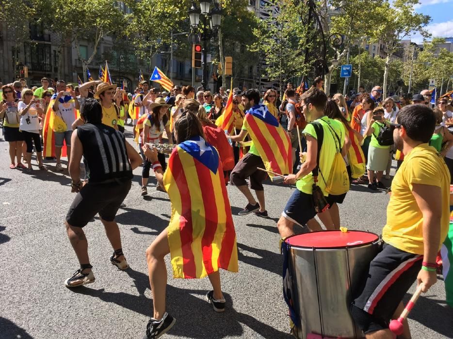 Bagencs a la concentració de Barcelona.