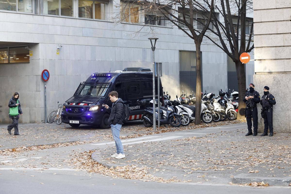 Girona. Jutjats. Dispositiu Mossos d'esquadra.