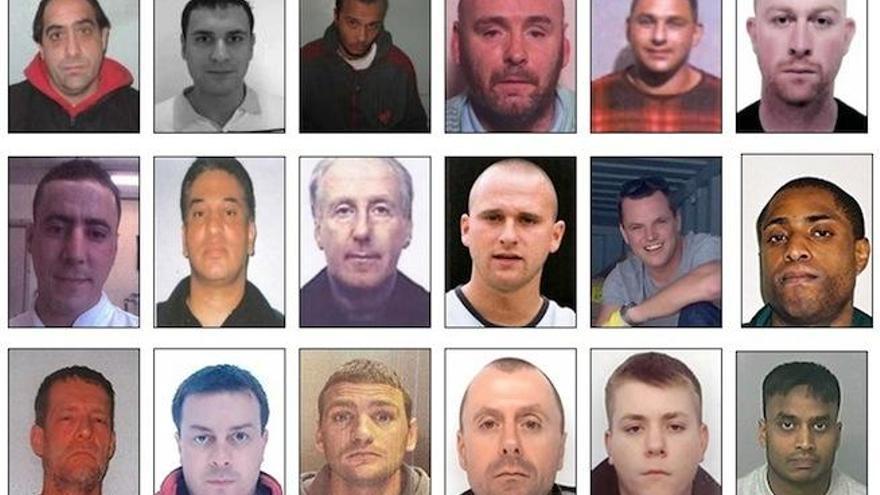 Los 18 más buscados por Reino Unido.