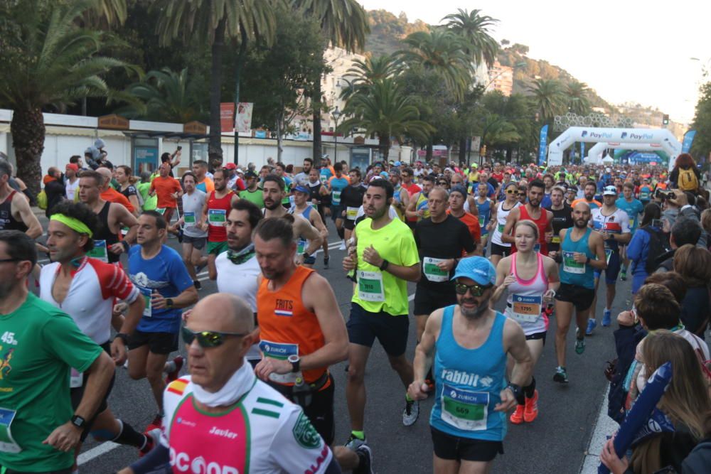 Las mejores imágenes de la Maratón de Málaga 2018