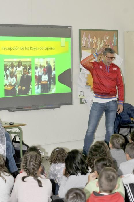 Charla del deportista olímpico, Alberto Suárez, en el colegio El Parque