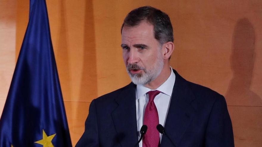 Felipe VI, el pasado miércoles en la gala de los Premios Nacionales Industria Conectada 4.